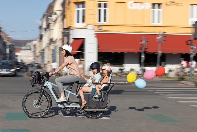 E-Cargobike von Decathlon im familie.de-Test