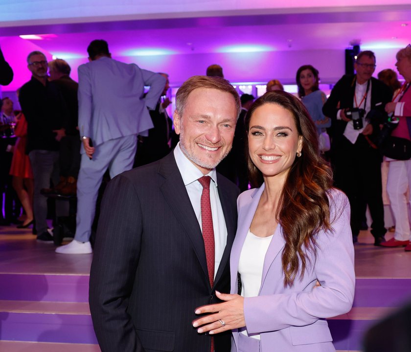 Christian Lindner und Franca Lehfeldt bei der Bertelsmann Sommerparty in Berlin