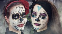 Mexikanische Totenmaske schminken: Einfache Anleitung für 2 Varianten