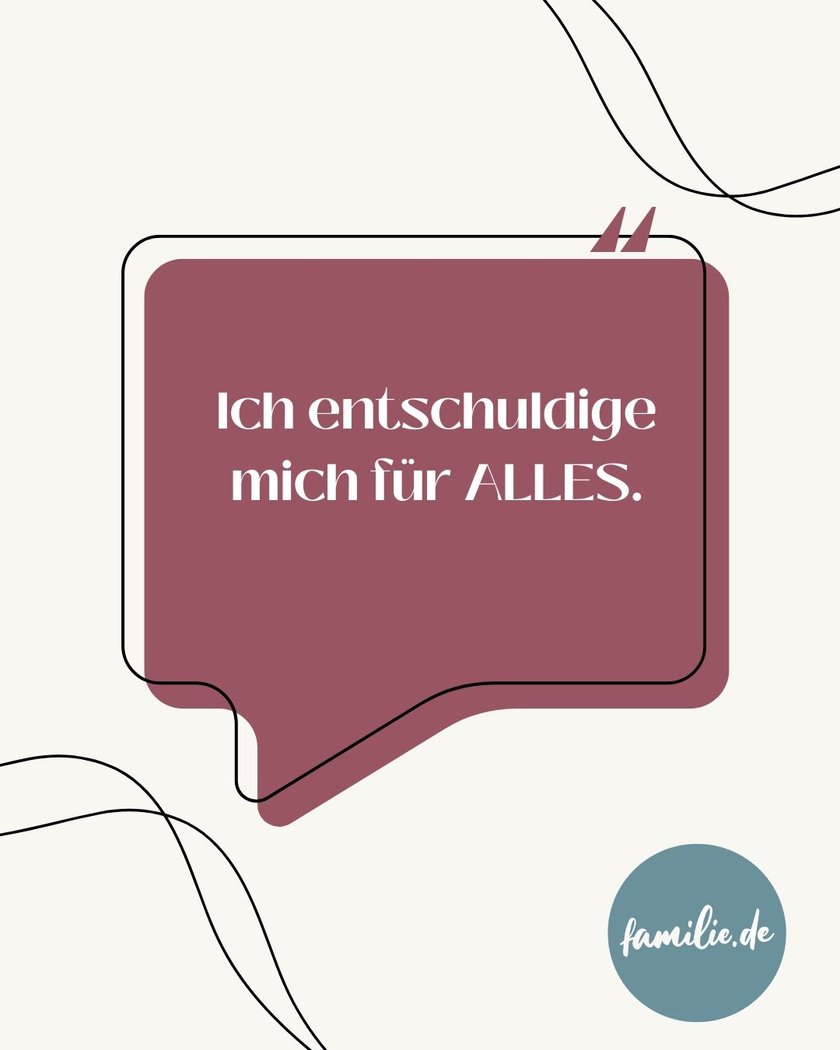 Falsche Entschuldigungen: Ich entschuldige mich für alles.