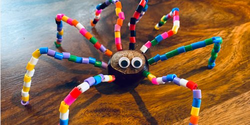 DIY für die Kleinsten: Süße Kastanien-Spinne super easy basteln