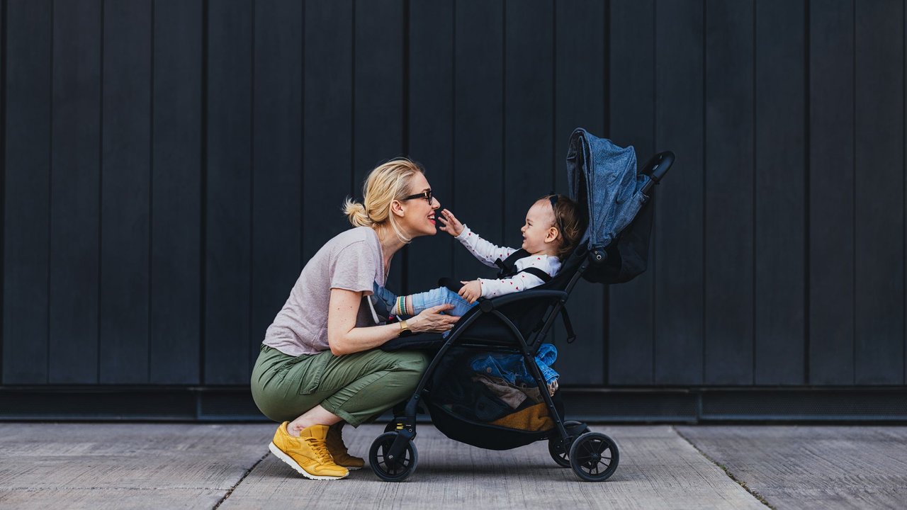 Kinderwagen Mama Kind 