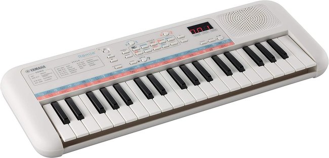Weißes Yamaha-Keyboard für Kinder