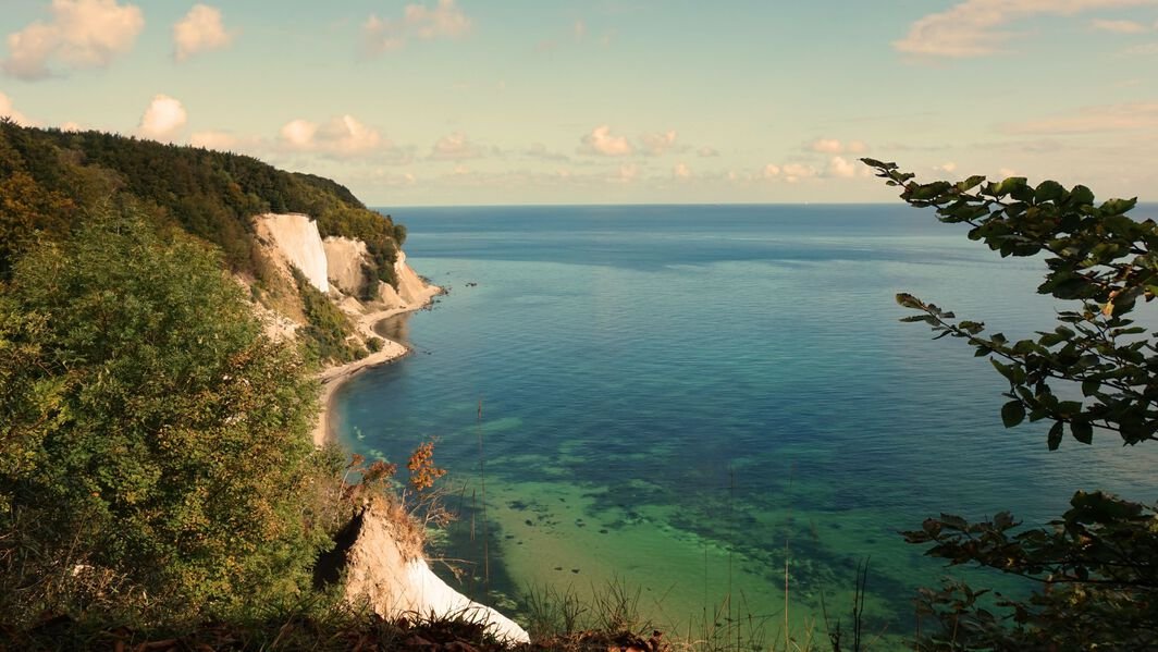 Die Kreidefelsen auf der Insel Rügen. Die Kreidefelsen auf der Insel Rügen.