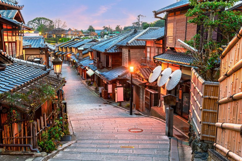 Higashiyama, Kyoto in der Morgendämmerung