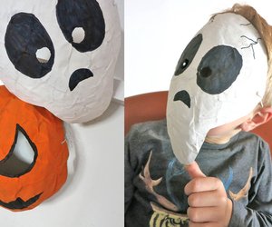Make creepy masks out of paper mache