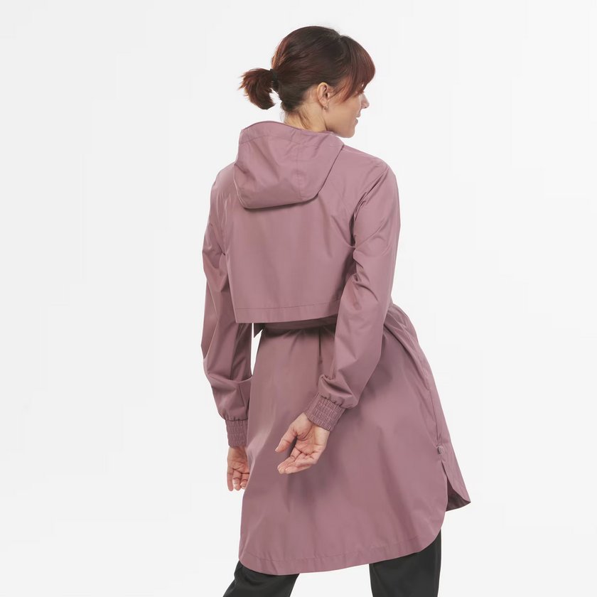 QUECHUA Regenjacke Damen wasserdicht lang Wandern