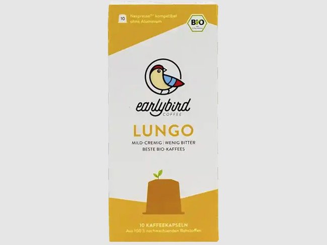 Kaffeekapseln-Test – Earlybird Coffee Lungo Bio (10 Stück)