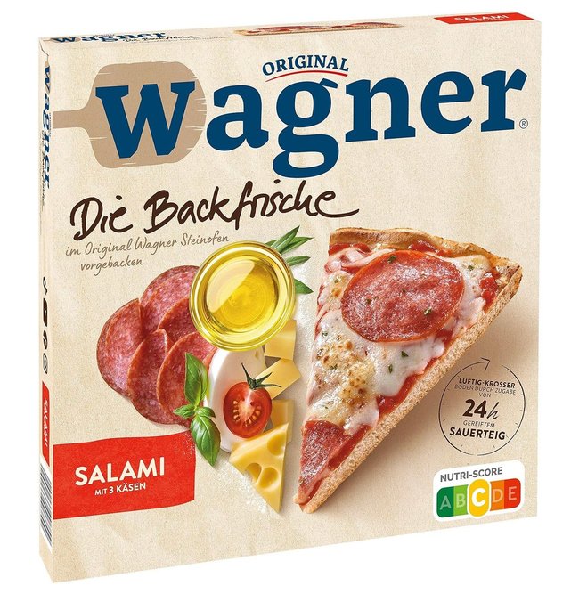 Tiefkühlpizza-Test - Original Wagner Die Back­frische Salami