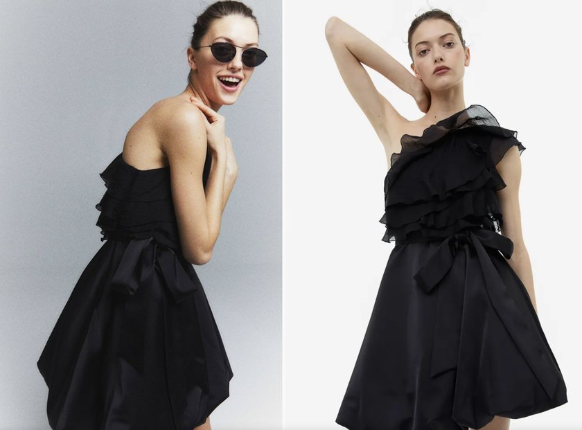 H&M Sommerkleider: One-Shoulder-Kleid mit Volant