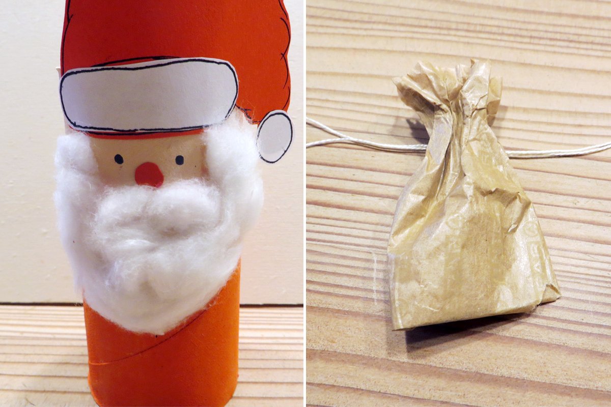 Bastelzeit 4 süße Ideen für Weihnachtsdeko aus Klopapierrollen