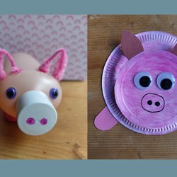 Schwein basteln mit Kindern: 7 easy DIY-Ideen