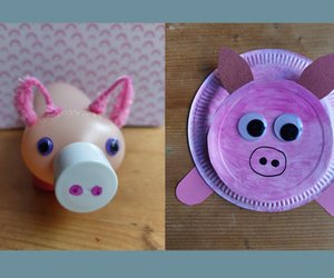 Schwein basteln mit Kindern: 7 easy DIY-Ideen