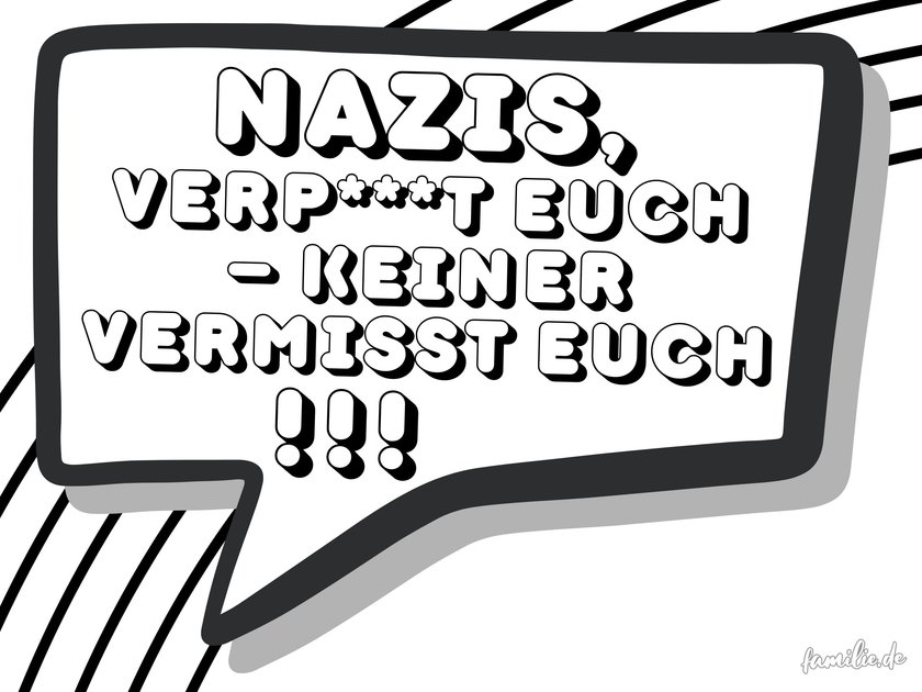 Anti-Rassismus-Plakat-Vorlagen Nazis verp***t euch