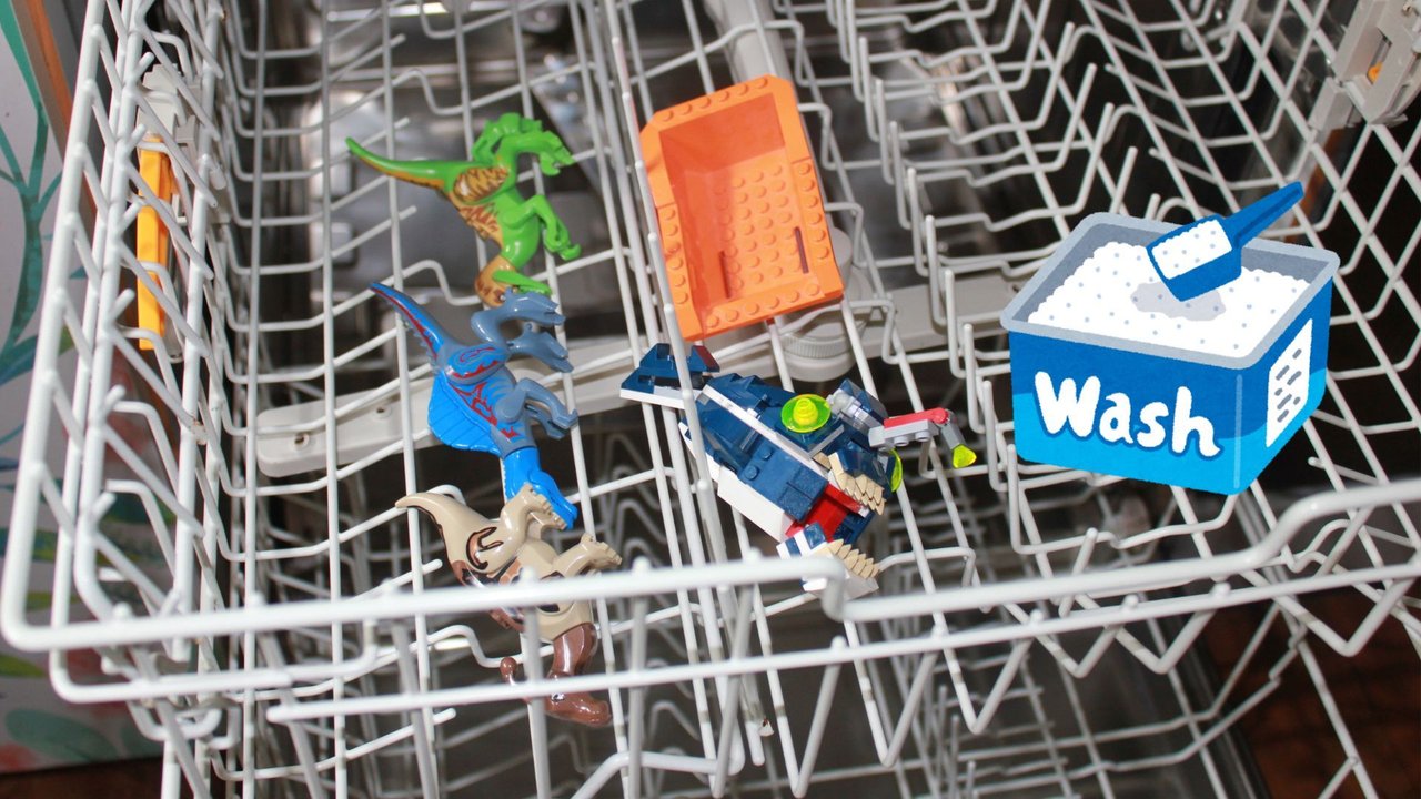 Lego waschen in der Spülmaschine