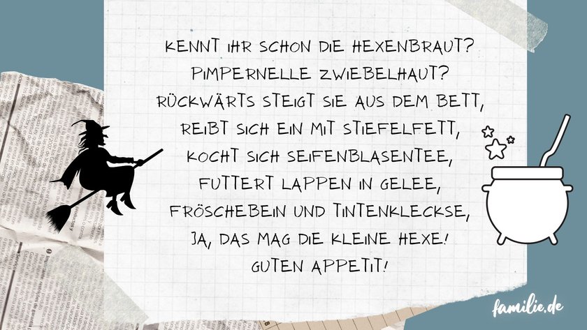 Kennt Ihr Schon Die Hexenbraut Die 20 besten Tischsprüche für Kita, Kindergarten und Daheim