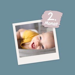 Dein Baby im 2. Monat: Zeit fürs erste Lächeln, Glucksen und Greifversuche