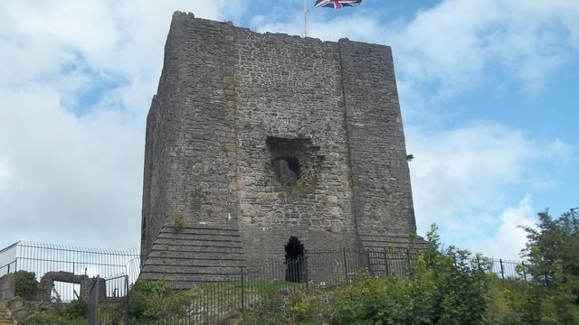 Der Bergfried von Clitheroe Castle