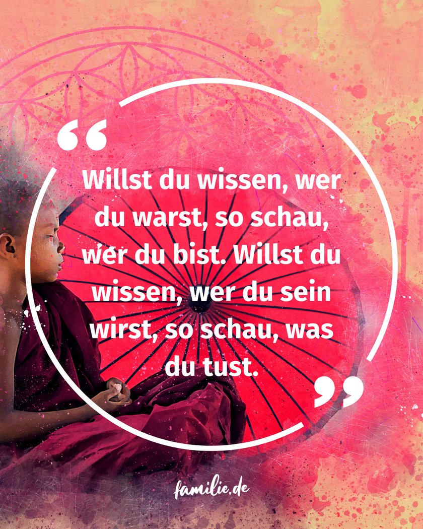 Buddhistische Sprüche - pinke Fassung