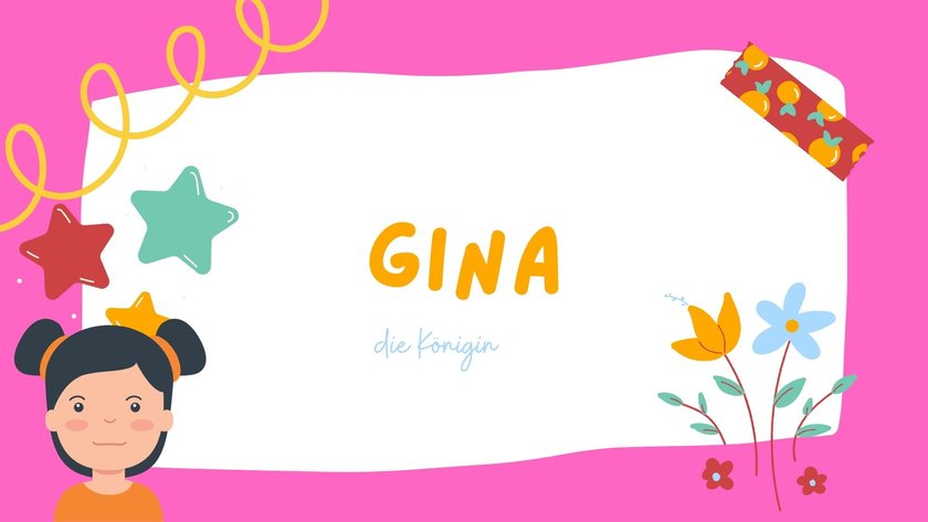 #16 Die schönsten Mädchennamen, die auf A enden: Gina