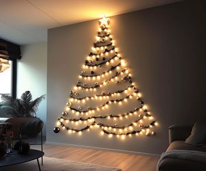 Weihnachtsbaum an der Wand: 21 schicke Ideen voller Glamour