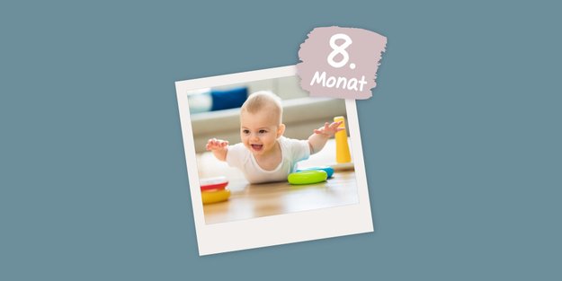 8. Monat: Jetzt geben kleine Weltentdecker alles, um ins Krabbeln zu kommen