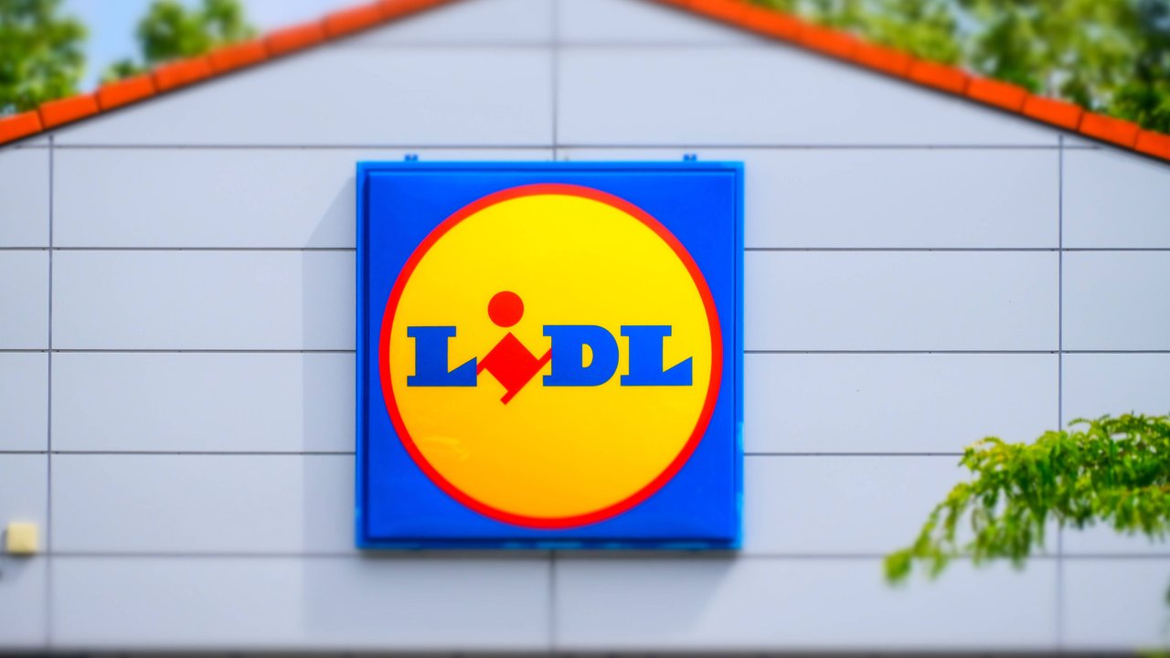 Lidl Logo in Düsseldorf