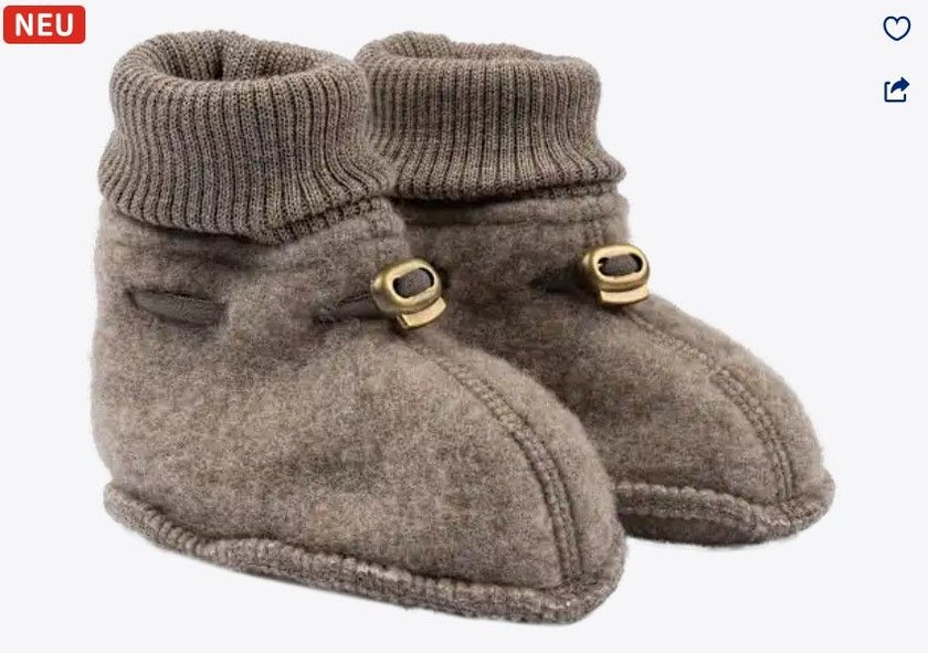 Die Schuhe mit Merinowolle sind zuckersüß.