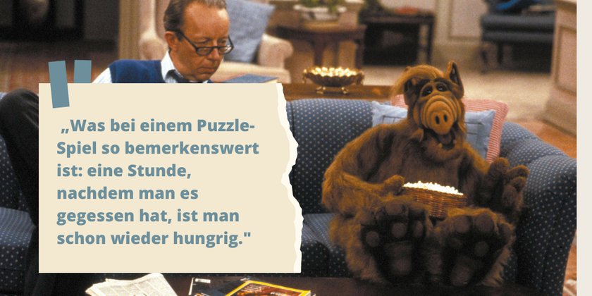 Alf-Sprüche übers Puzzlen