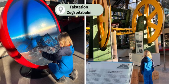 Talstation Zugspitzbahn: im Bahnorama Museum
