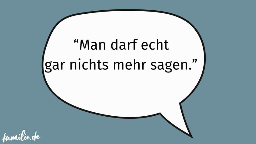 Boomer-Eltern-Sätze - 5 Nichts mehr sagen