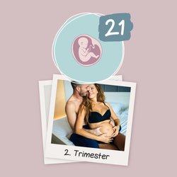 21. SSW: Hallo 6. Monat, das Baby turnt im Bauch und wie geht's dir?