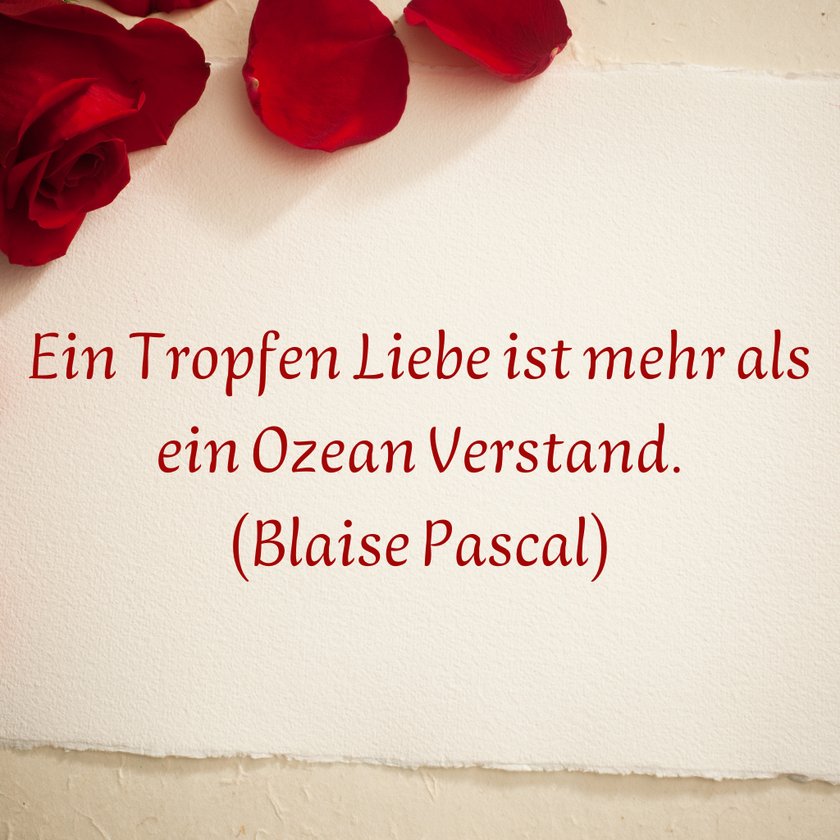 Liebeszitate - Blaise Pascal