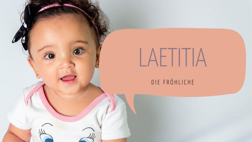 #8 Mädchennamen mit L: Laetitia