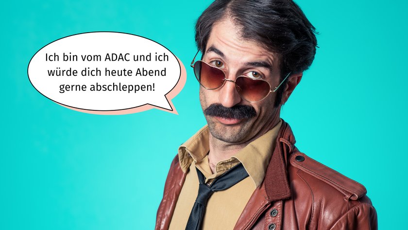 Kitschige Anmachsprüche - ADAC