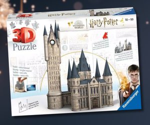 Weihnachtsgeschenk für Potterheads bei Aldi: 3D-Puzzle "Hogwarts Castle Astro Tower" jetzt 65 % günstiger