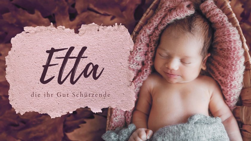 #9 Vintage Namen von damals, die heute wieder modern sind: Etta