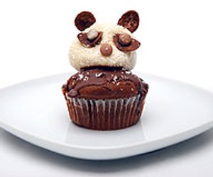 Panda-Cupcakes für den Kindergeburtstag