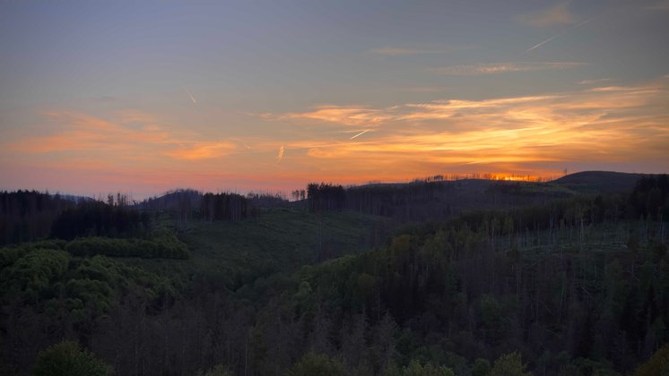 Harz mit Kindern: Die Aussicht von unserem Ferienwohnungsbalkon war auf jeden Fall sehenswert.