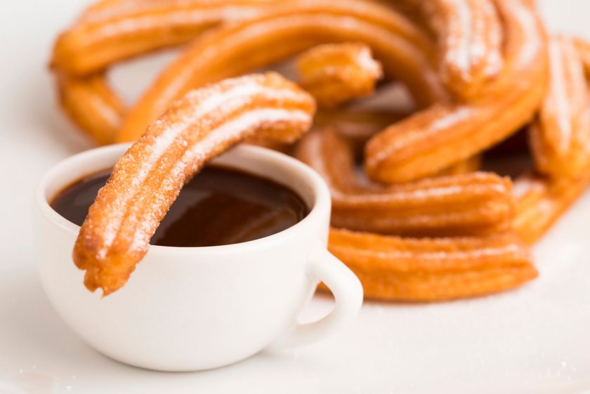 Churros mit heißer Schokolade