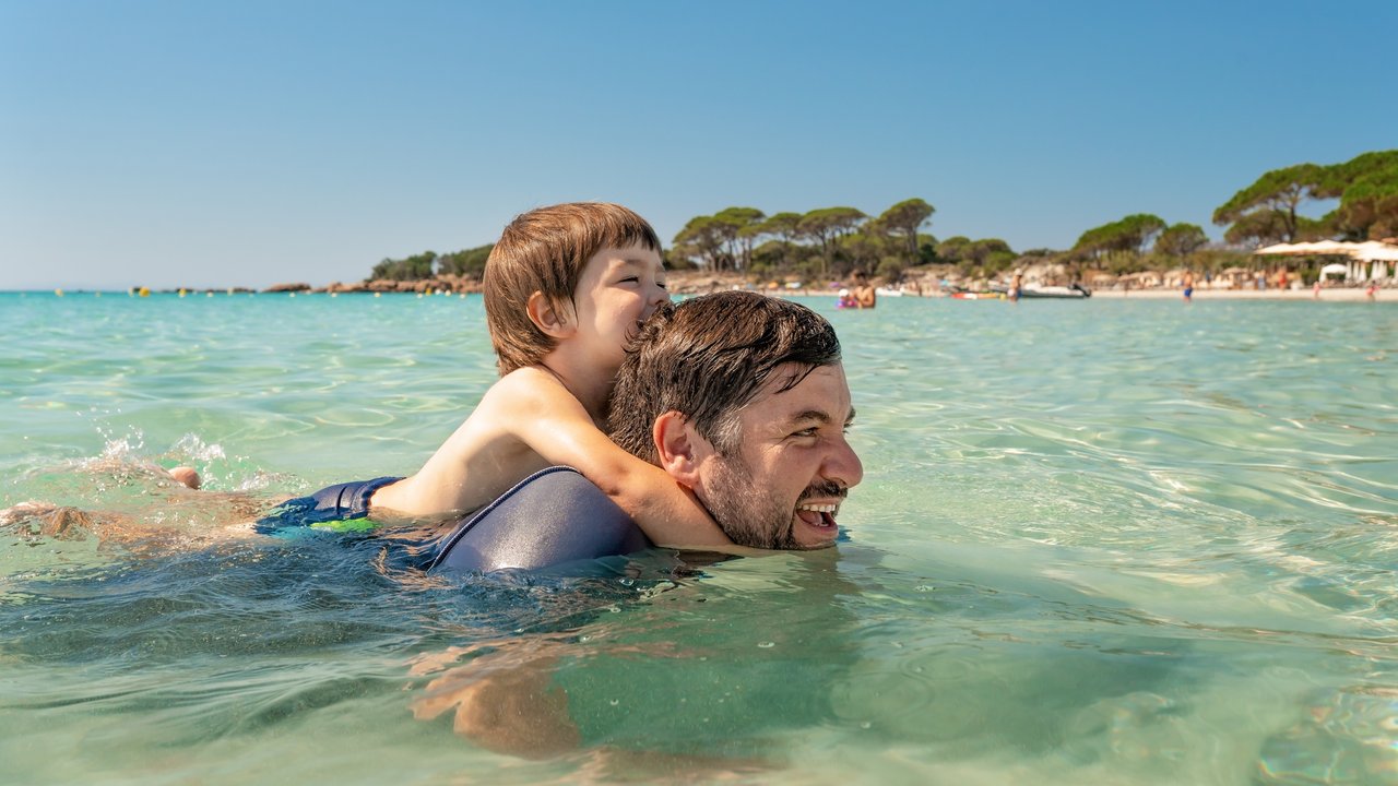 Korsika mit Kindern - Vater und Sohn auf Korsika