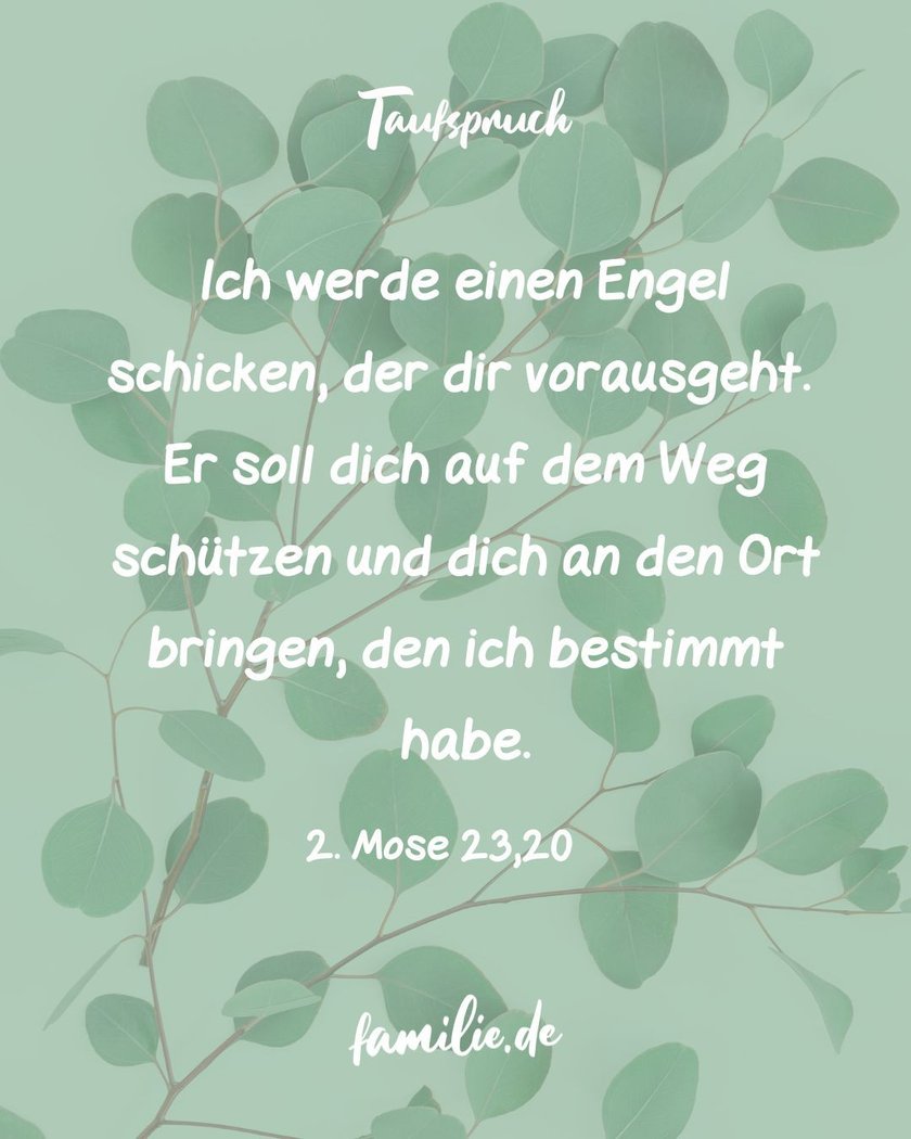 Taufspruch evangelisch engel