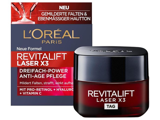 Antifaltencreme-Test – L'Oréal Paris Revitalift Laser X3 Anti-Aging-Tagescreme