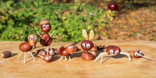 Herbst-Basteln: 9 süße Figuren, die ihr aus Kastanien machen könnt