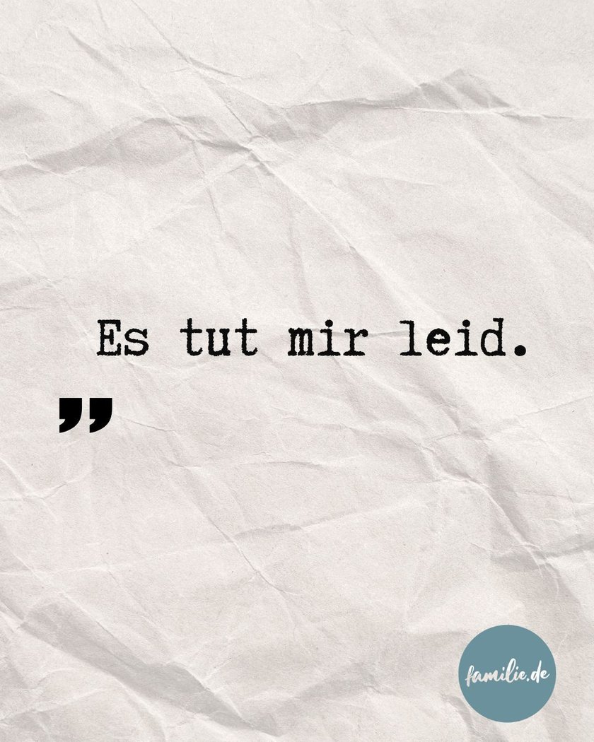 Es tut mir leid