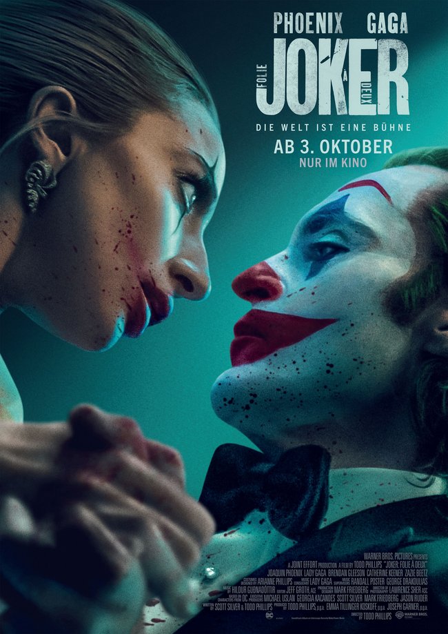 JOKER: FOLIE À DEUX Fimplakat mit Lady Gaga und Joaquin Phoenix