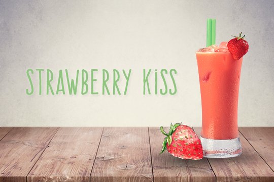 Cocktails für Kinder: Strawberry Kiss