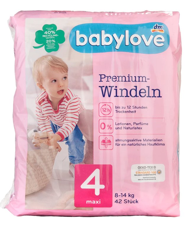 Windel-Test babylove dm