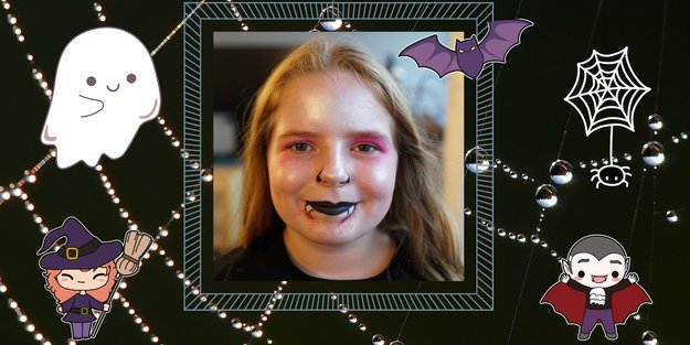 Schaurig-süß: Wie ihr eure Kids ganz easy zum Halloween-Vampir schminkt