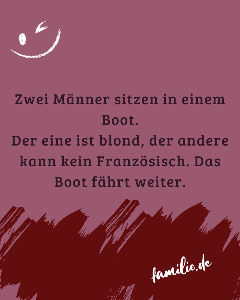 Anti-Witze: Zwei Männer in einem Boot